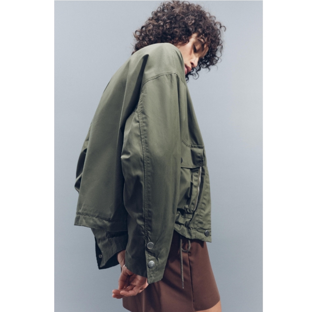ZARA CONTRAST CUFFS JACKET ZW COLLECTION SIZE S - Picture 5 of 13